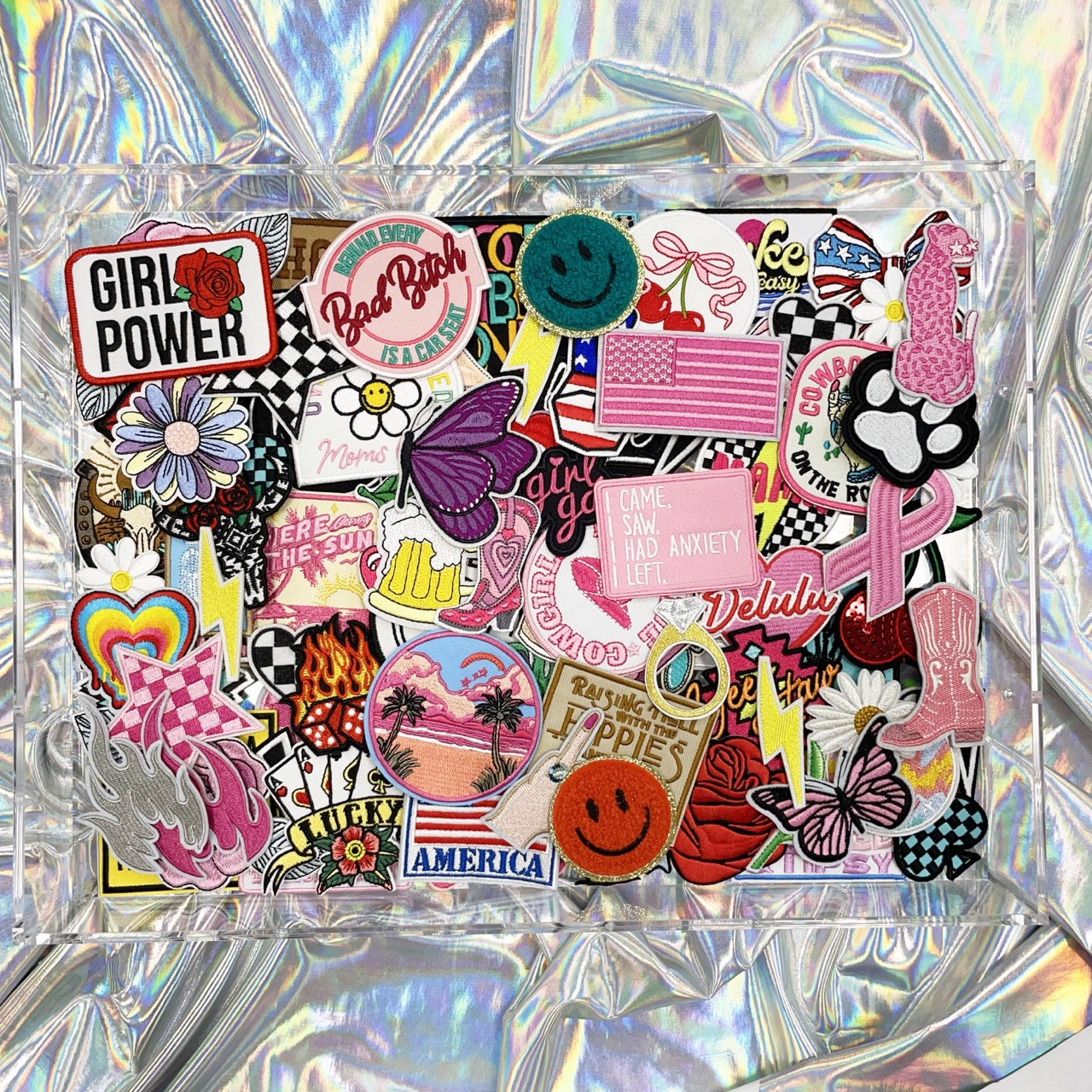 Pack of 100 Iron-On Patches