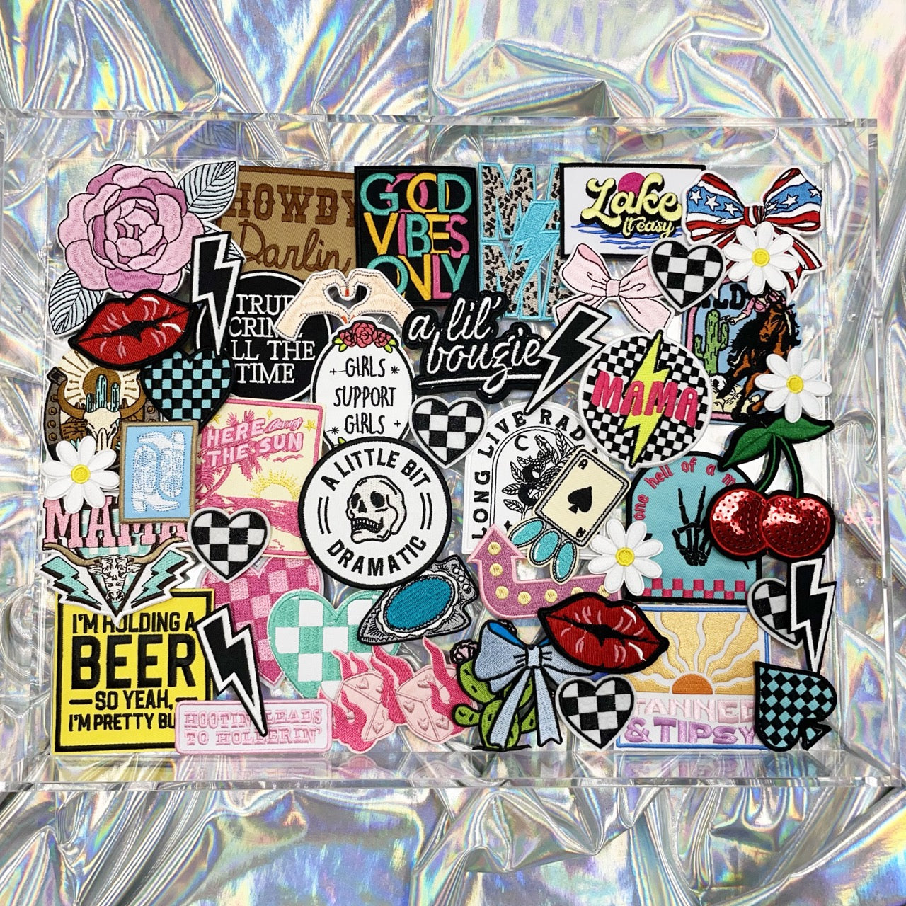 Pack of 50 Iron-On Patches