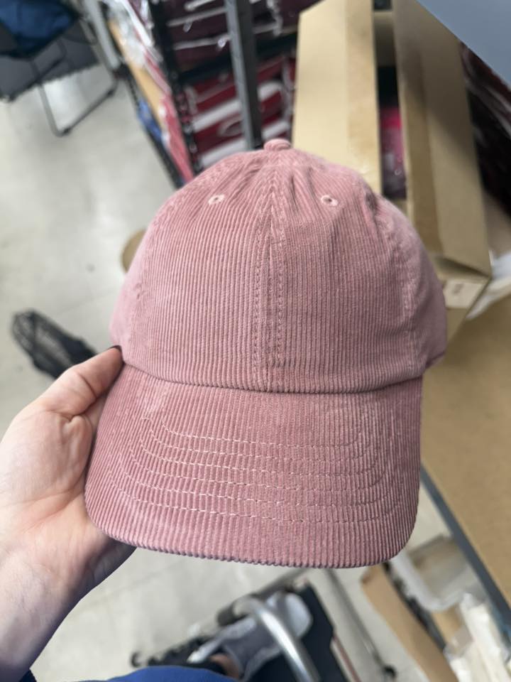 Mauve Corduroy Hat