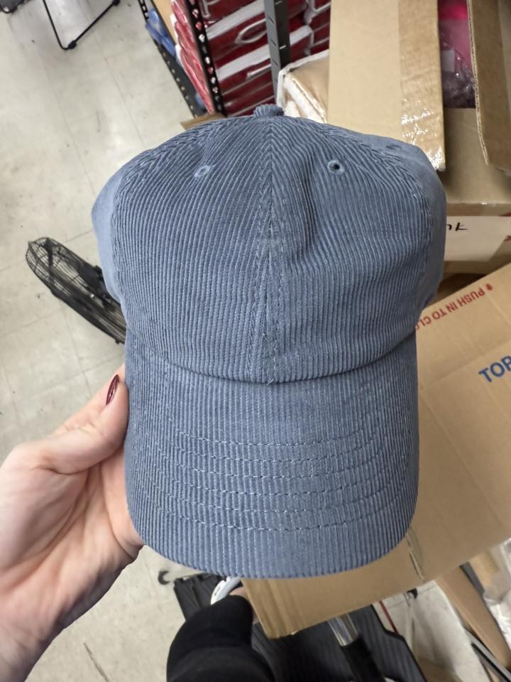 Blue Corduroy Hat