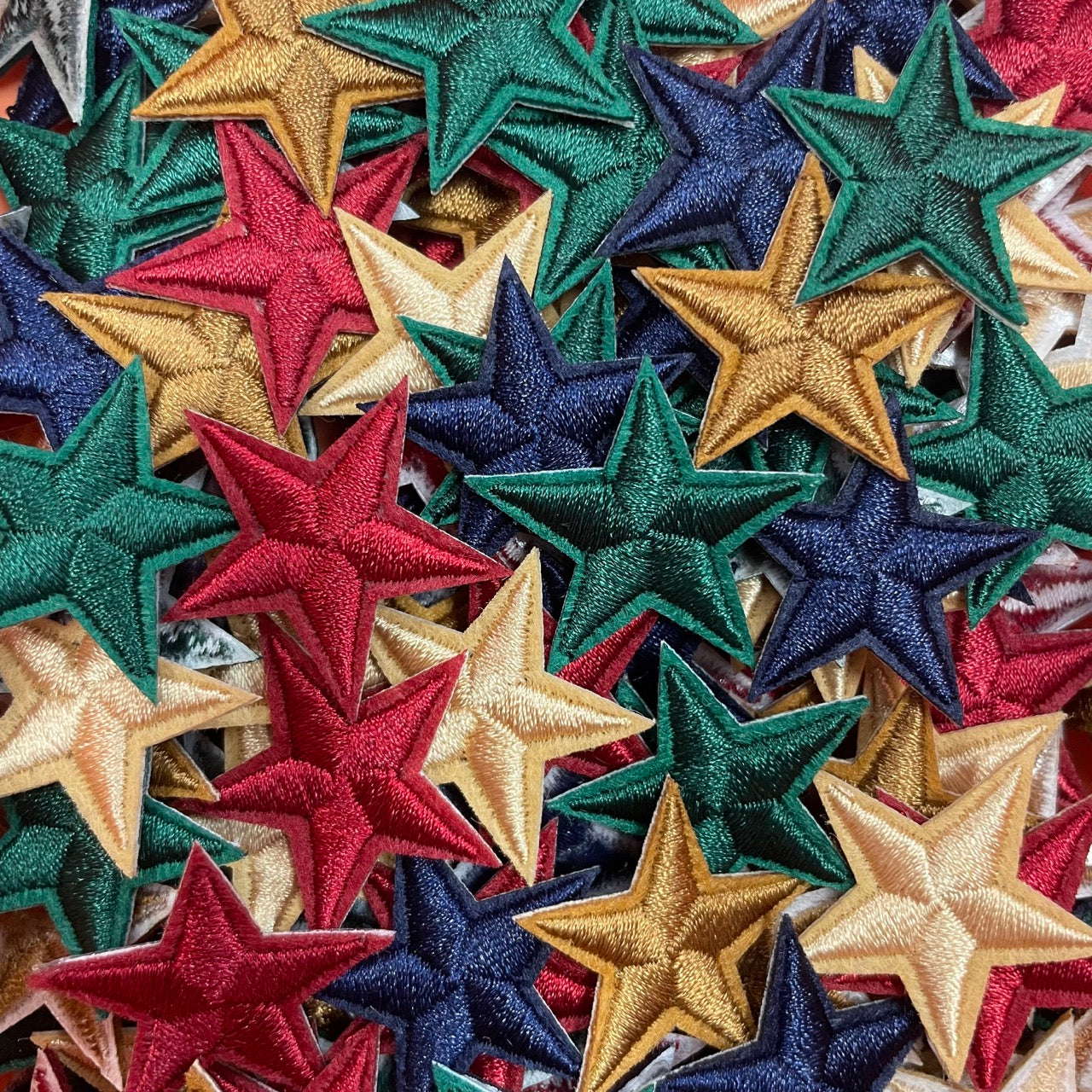 Mini Star Bundle - 50 Pieces Iron On Star Patches (Dark Jewel Tones Mix)