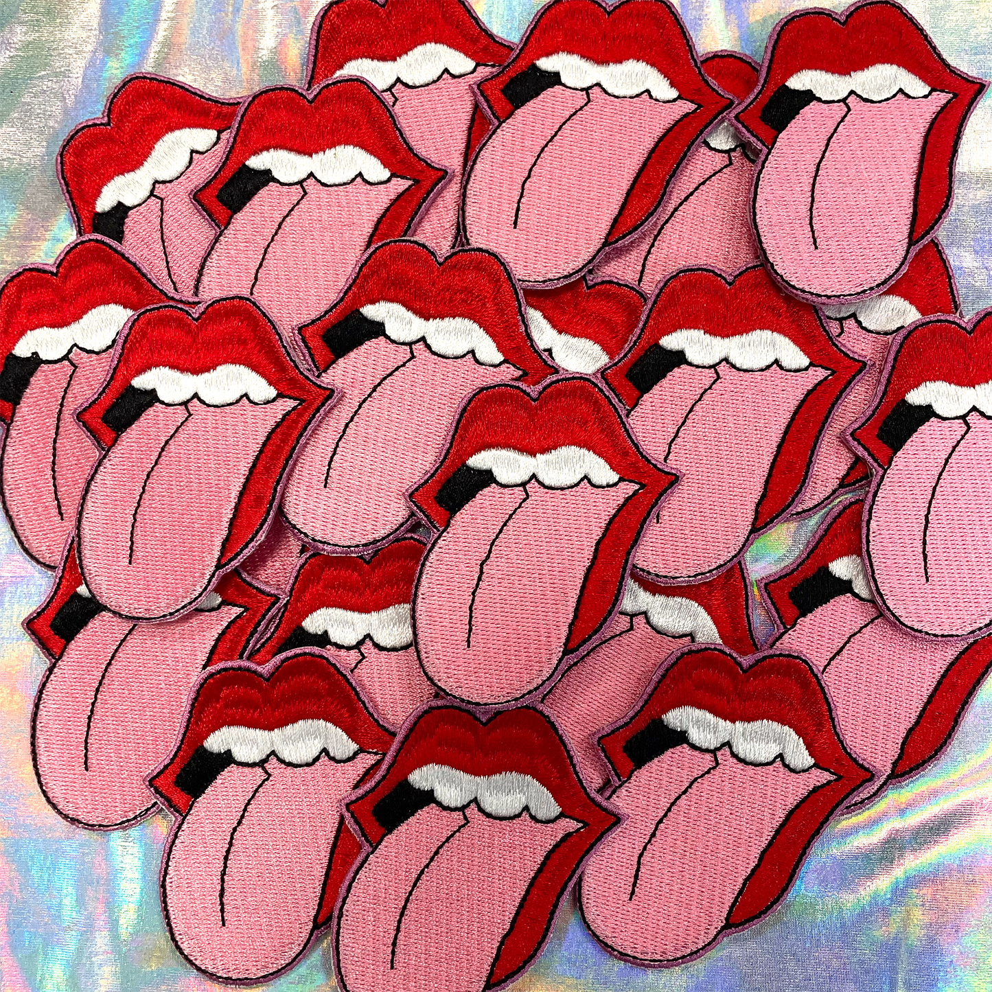 Loud Mouth Embroidered Patch Iron-On for Hats