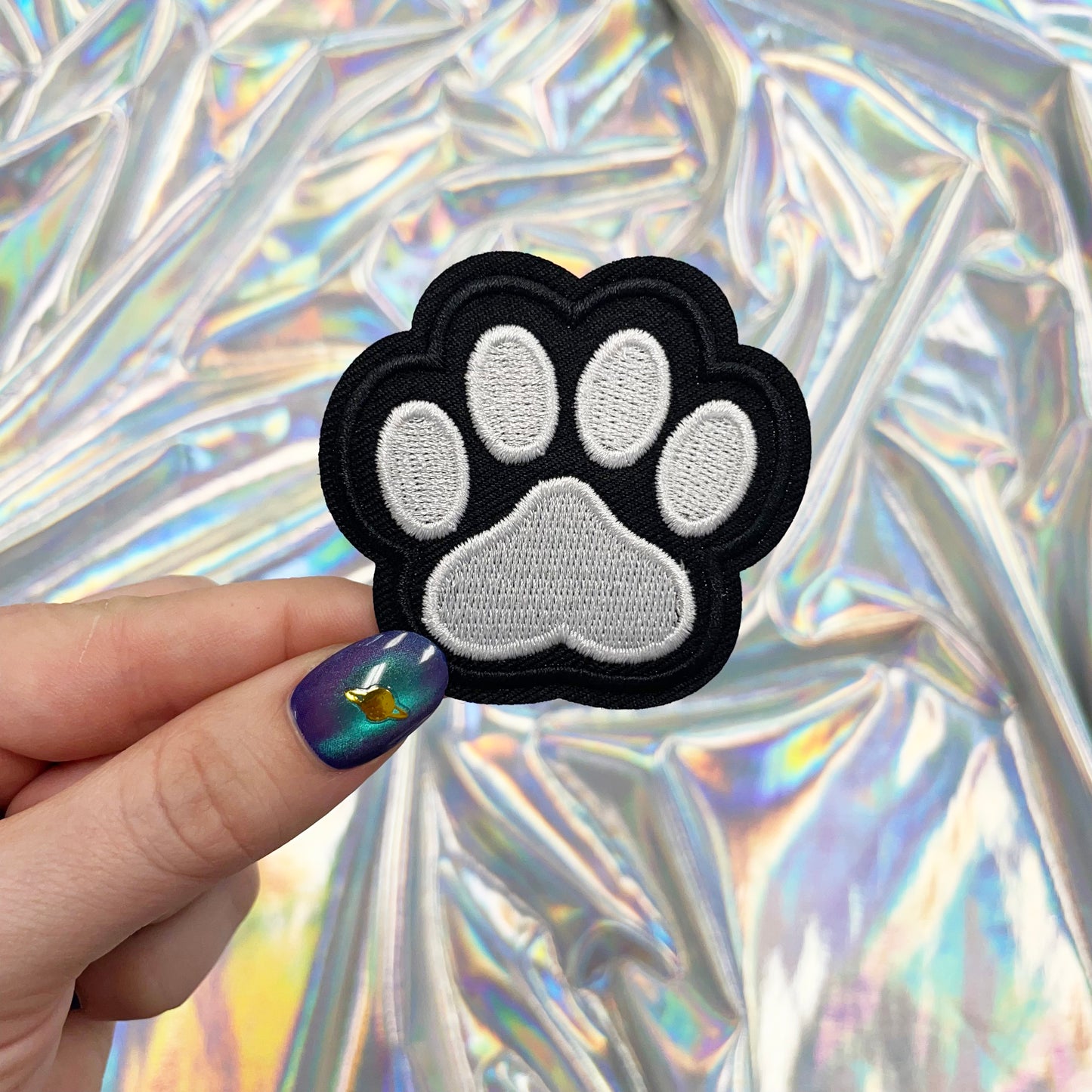 Paw Print Iron On Patch
