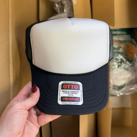 Black and White Otto Trucker Hat