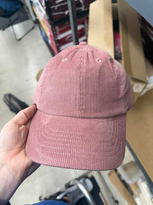 Mauve Corduroy Hat