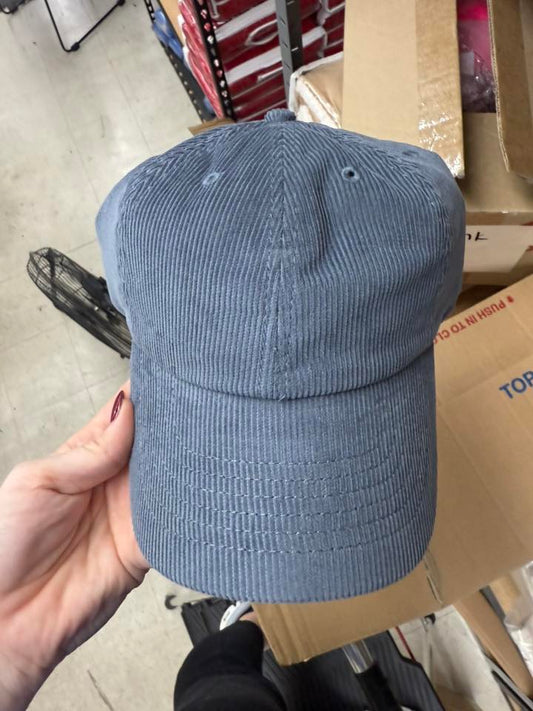 Blue Corduroy Hat