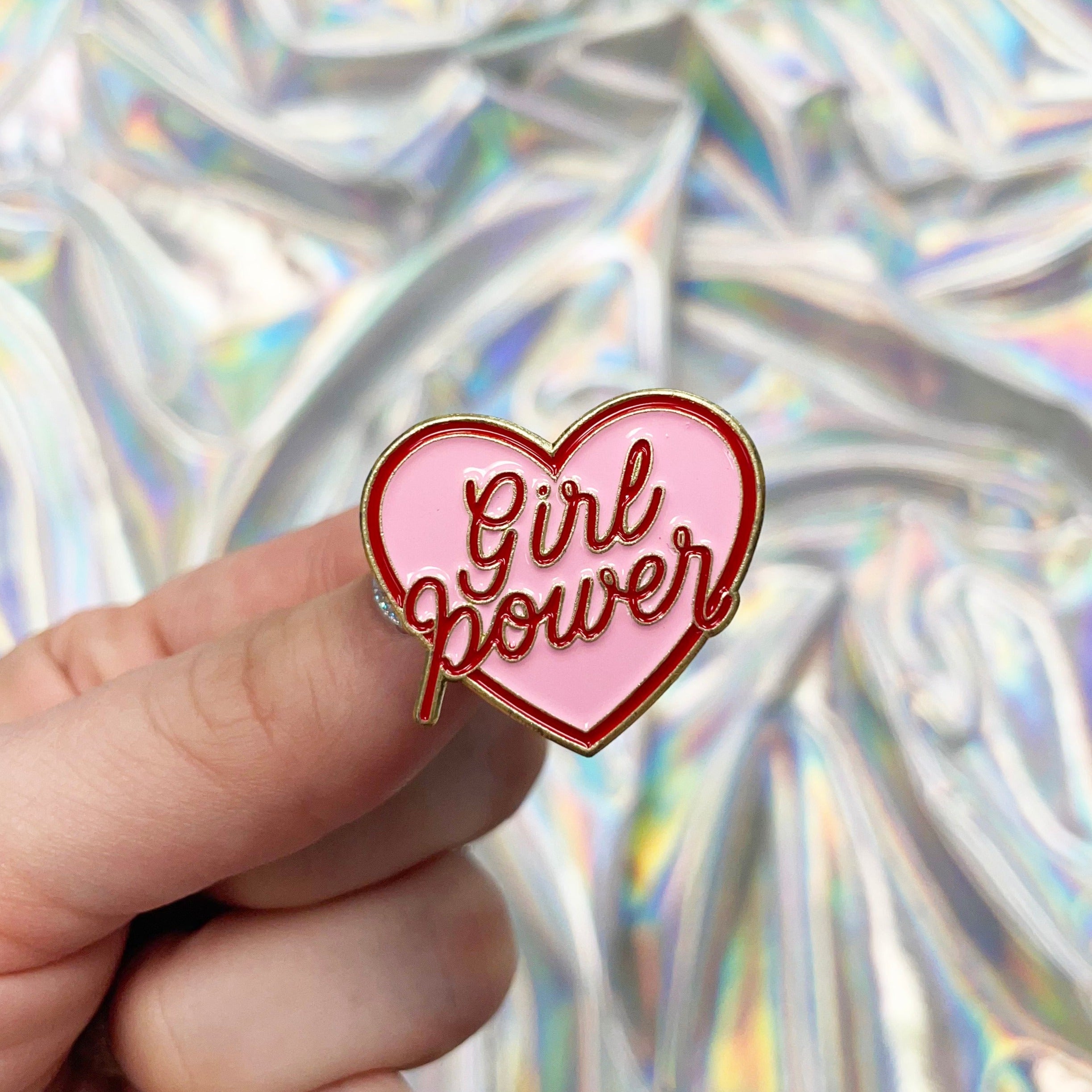 Girl Power Enamel Pin – The Crafty Engineer