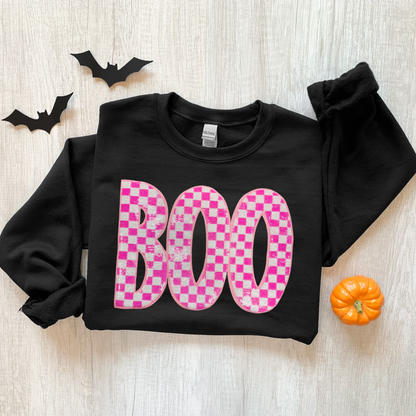 Sequin Halloween Boo Sweatshirt - Multiple Colors