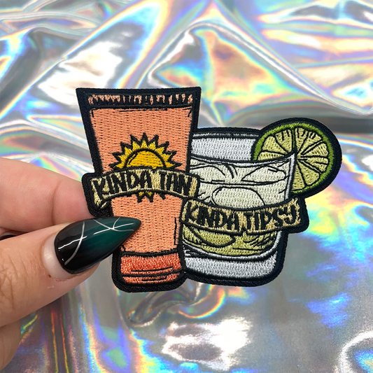 Kinda Tan, Kinda Tipsy Iron On Patch