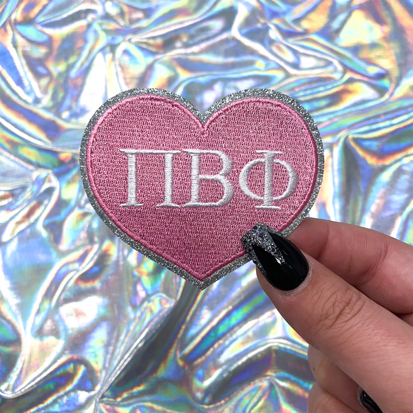 Pi Beta Phi Heart Sorority Embroidered Patch – The Crafty Engineer