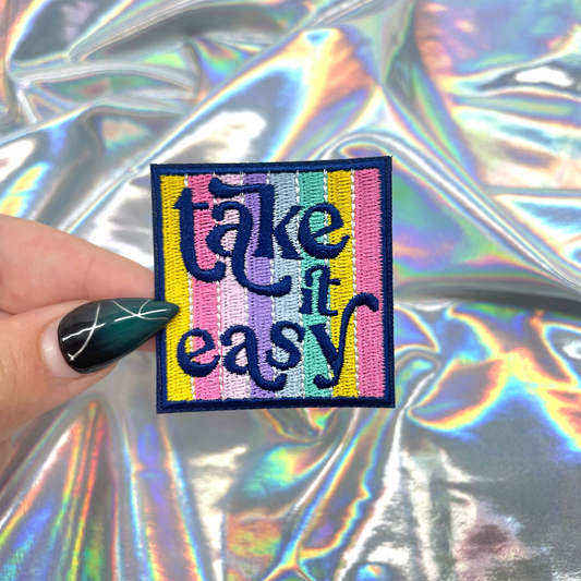 Take it Easy Iron On Patch